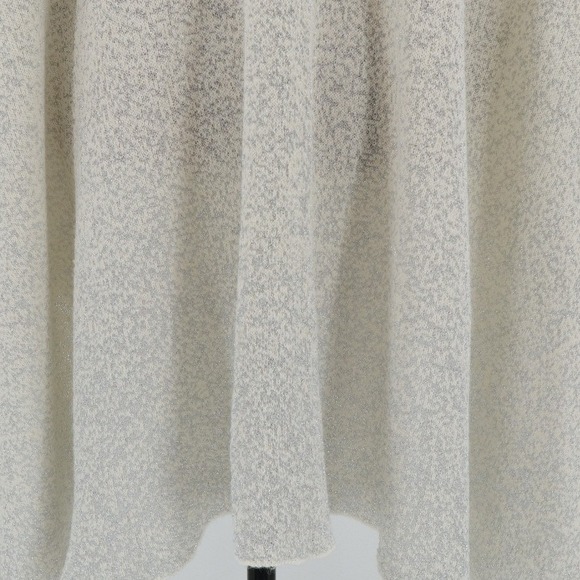 Kate Landry Wrap Metallic Knit Open Front Cream Acrylic Blend One Size - Picture 5 of 7